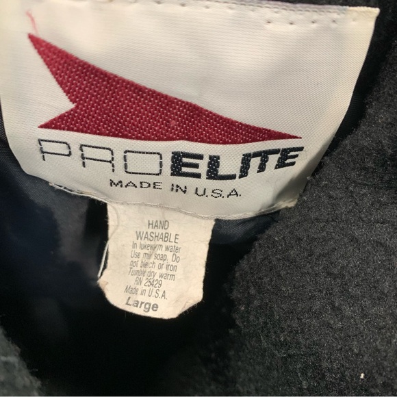 Vintage 90s Pro Elite Philadelphia Eagles Fleece Full Zip Jacket Men’s Large - Picture 3 of 3